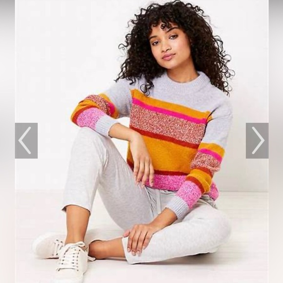 NWT! Lou & Grey by LOFT striped sweater - Picture 1 of 2